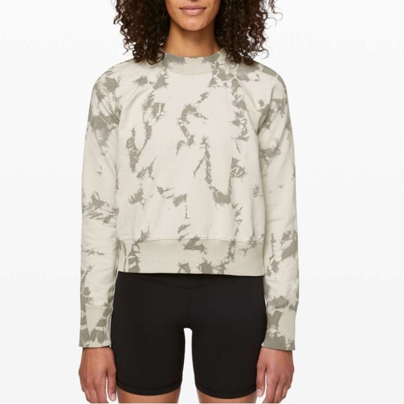 Lululemon Ready to Roll Crew - Shibori Dove Grey Cement Grey - Picture 1 of 9